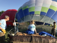 Общий старт воздушных шаров на фестивале «Aerobis Balloon Fiesta"