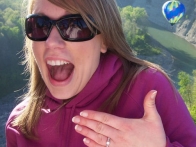 Предложение руки и сердца на воздушном шаре