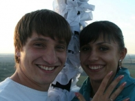 Предложение выйти замуж на воздушном шаре