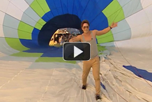Саша Педан на воздушном шаре