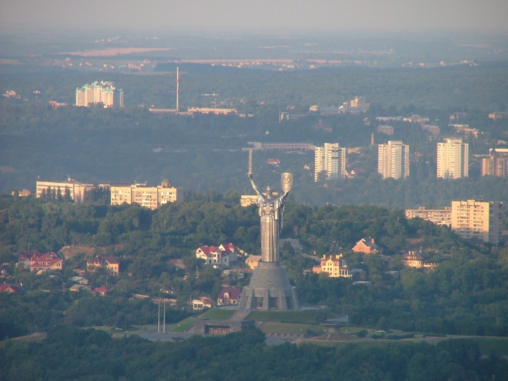 Полет на воздушном шаре над Киевом. Киев с высоты 